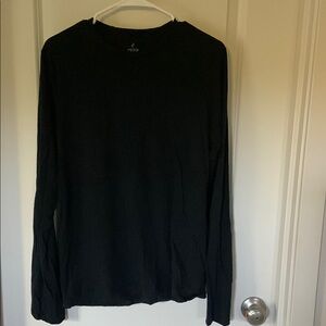 Ridge Merino Black Men's long sleeve Shirt